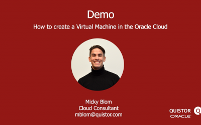 Creating a Virtual Machine Instance in the Oracle Cloud