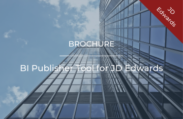 BI Publisher Tool for JD Edwards