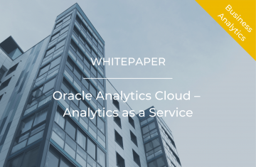 Oracle Analytics Cloud – Analytics as a Service