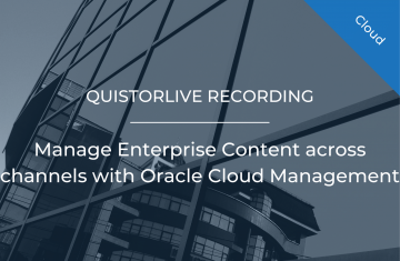 Manage Enterprise Content across channels with Oracle Cloud Management