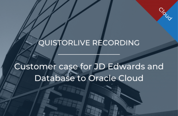 Customer case for JD Edwards and Database to Oracle Cloud