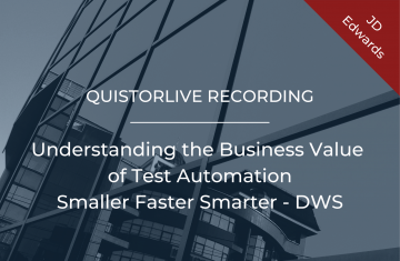Understanding the Business Value of Test Automation smaller faster smarter - DWS