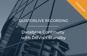 Database Continuity with DBVisit Standby