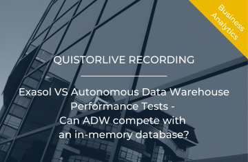 Exasol vs Autonomous Data Warehouse Performance Tests - Can ADW compete with an in-memory database?